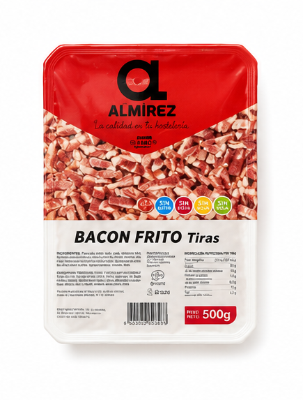Bacon Frito El Pozo 500 gr - Bacon crujiente en tiras