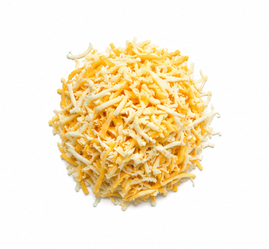 Queso rallado mixto Mozzarella Cheddar Edam - Queso para hamburguesas hostelería